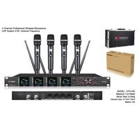 Gambar Mic Wireless Handheld Meja Clip on dBVoice dB Voice CFS 400 4 Mic UHF - Pegang+Clip on dari Musik Sound System undefined 2 Tokopedia