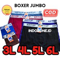 Gambar 6Pcs Celana Dalam Boxer Pria Cowok Ukuran BIG SIZE 5L 6L Jumbo ARTOP - 3 PCS, XXL/3L dari indozone undefined 5 Tokopedia