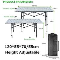 Gambar 120/95Cm Camping Folding Table Outdoor Furniture Aluminum Collapsible dari parsonage undefined 4 Tokopedia
