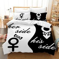 Gambar Couple Beard Mr Right Mrs Right Bedding Set Home Textile Duvet C dari Gieun ID undefined 5 Tokopedia
