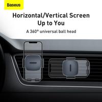 Gambar NEW BASEUS CAR HOLDER AIR VENT CAR MOUNT MOBILE PHONE HOLDER MOBIL - Hitam dari auto82 shop undefined 3 Tokopedia