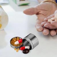 Gambar Stainless Steel Pill Case Portable Pill Storage Containers Travel dari Bria Wood undefined 5 Tokopedia