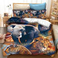 Gambar Phechion Cartoon Animal 3D Print Bedding Set Duvet Covers Pillowc dari Gieun ID undefined 1 Tokopedia