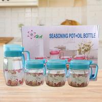 Gambar Tempat Bumbu Dapur Kitchen Botol Minyak Kaca 4 Pcs + Sendok Set - FM dari Formiana undefined 1 Tokopedia