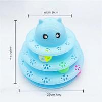 Gambar Cat Toy Pet Supplies Interactive Tower Cat Turntable Toy Track Ca dari Brynna Aurora undefined 3 Tokopedia