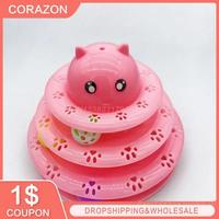 Gambar Cat Toy Pet Supplies Interactive Tower Cat Turntable Toy Track Ca dari Brynna Aurora undefined 5 Tokopedia