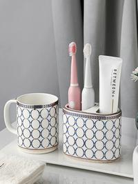 Gambar Light Luxury Nordic Bathroom Accessories Set Ceramic Toothpaste dari psychoanalyzer undefined 3 Tokopedia