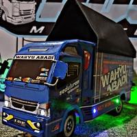 Gambar Miniatur truk kayu ukuran 55 cm full lampu dan terpal dari Agusmfth undefined 4 Tokopedia