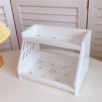 Gambar Double-Layer Desk Organizer Shelf Office School Supplies Home dari gabnjar56 undefined 5 Tokopedia