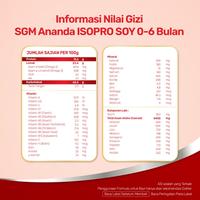 Gambar SGM Ananda ISOPRO SOY 0-6 Bulan Formula Bayi Bubuk 200gr dari izzorastore undefined 5 Tokopedia