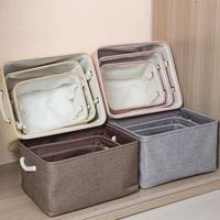 Gambar Children's toy organizer clothing sundries storage box cotton linen dari MARKET NADHEA undefined 3 Tokopedia