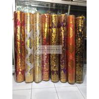 Gambar [ Baru] Kain Satin Prada Dekorasi Bali 1 Roll (36 Meter) Beragam Motif - Putih, Bunga dari Lusi Jaya Shop undefined 1 Tokopedia