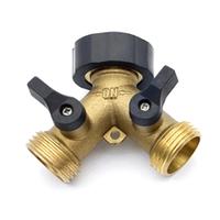 Gambar Terlaris, Garden Hose Splitter 2 Way Heavy Duty Brass Connector Tap dari virasda undefined 2 Tokopedia