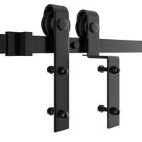 Gambar Jachor Bypass Sliding Barn Door Hardware Track Bent Hanger System dari Kazumi Kaito undefined 4 Tokopedia