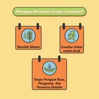 Gambar 3 Pcs Lemonilo Brownies Crispy Chocochips 35g dari nesium mart undefined 2 Tokopedia