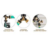 Gambar Terlaris, Garden Hose Splitter 2 Way Heavy Duty Brass Connector Tap dari virasda undefined 4 Tokopedia