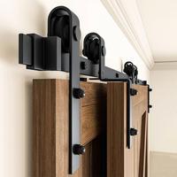 Gambar Jachor Bypass Sliding Barn Door Hardware Track Bent Hanger System dari Kazumi Kaito undefined 1 Tokopedia