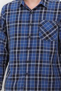Gambar CDL Kemeja Lengan Panjang Slim Fit Pria H0205J02A - XL, Blue dari Cardinal Brand undefined 3 Tokopedia