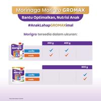 Gambar BARANG TERLARIS MORINAGA MORIGRO GROMAX 800GR - SUSU FORMULA ANAK dari toko casafh undefined 5 Tokopedia