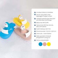 Gambar [Best Quality] Matchstick Monkey Bathtime Boat Set, Baby Bath Toy - Blue dari CV Berendina Shop ID undefined 3 Tokopedia