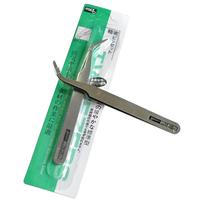 Gambar PINSET STAINLESS STEEL ANTI MAGNET TWEEZERS GOOI LABORATORIUM PENJEPIT - Hitam dari toko optimus prima undefined 4 Tokopedia