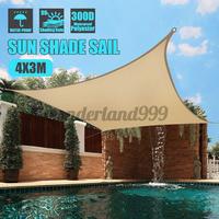 Gambar Ev* Waterproof Sun Shade Sail Uv Block Outdoor Canopy Patio Garden - Kuning dari Eleventh Shop undefined 5 Tokopedia