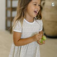 Gambar HAMAKO - Skater Dress - Dress Anak Perempuan TENCEL - Striped Lime, 110 (3-4 yo) dari Hamako undefined 4 Tokopedia