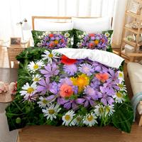 Gambar Green Leaf Flower Bedding Highgrade Duvet Cover Set King Size Be dari Faidah Berkah undefined 1 Tokopedia