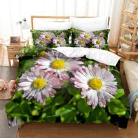 Gambar Green Leaf Flower Bedding Highgrade Duvet Cover Set King Size Be dari Faidah Berkah undefined 3 Tokopedia