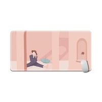 Gambar RP 800*300*3MM Extra Large Mouse Pad Girl/Vase/Stroll Pattern dari Raya Persada undefined 3 Tokopedia