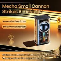 Gambar Remax Rbm68 Clear Mecha Wireless Speaker Bluetooth 5.3 Tws Inter dari Velocity ofc undefined 5 Tokopedia