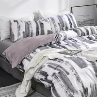 Gambar Simple Plaid Pattern Sanding Bedding Set Queen Single Duvet Cover dari Faidah Berkah undefined 5 Tokopedia