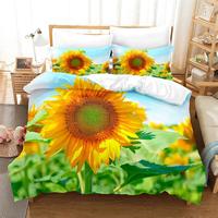 Gambar Sunflower Queen Bedding Set Duvet Cover Set Bedding Digital Print dari Luna Cairo undefined 5 Tokopedia