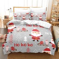 Gambar 3D Christmas Bedding Set Queen Bedding Duvet Cover Set Bedding Se dari Faidah Berkah undefined 4 Tokopedia