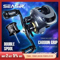 Gambar SEASIR Cast-X Baitcasting Reel 7.3:1 HS Gear Ratio Aluminum Double dari geminera undefined 1 Tokopedia
