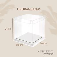 Gambar F3H Box Mika Full s 26 x 26 x 24 cm | Dus Kotak Transparant Putih | dari ZivannaLetisha undefined 2 Tokopedia