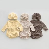 Gambar 024M Newborn Baby Girls Clothing Set Long Sleeved Solid Color T dari Grace Velvet undefined 1 Tokopedia