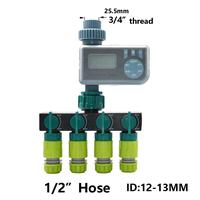 Gambar 1/4" 1/2" 3/4" Garden Hose Splitter Water Timer 4-way Garden Tap dari celiza store undefined 4 Tokopedia