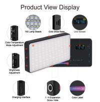 Gambar Lampu Kamera Mini RGB LED Light Video Dimmable 3100mAh 8W W140 LUXCEO dari GoGoodsIDS undefined 4 Tokopedia