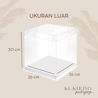 Gambar F3H Box Mika Full s 26 x 26 x 30 cm | Dus Kotak Transparant Putih | dari ZivannaLetisha undefined 2 Tokopedia