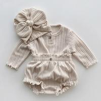 Gambar 024M Newborn Baby Girls Clothing Set Long Sleeved Solid Color T dari Grace Velvet undefined 5 Tokopedia