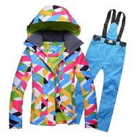 Gambar Lets Go Skiing Women Ski Suit Female Snow Jacket Pants Sets Wint dari Toko Erlangga4 undefined 1 Tokopedia