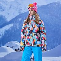 Gambar Women Geometry Ski Jacket Female Cycling Hiking Snowboarding Tops dari Spider Store1 undefined 3 Tokopedia