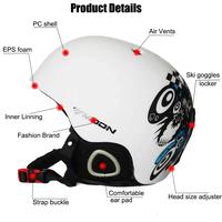 Gambar Moon Hot Sale Ski Helmet Integrallymolded Skiing Helmet For Adul dari Spider Store1 undefined 1 Tokopedia