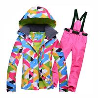 Gambar Lets Go Skiing Women Ski Suit Female Snow Jacket Pants Sets Wint dari Toko Erlangga4 undefined 2 Tokopedia