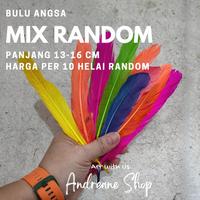 Gambar Bulu ANGSA MIX COLOUR Bahan Prakarya Hiasan Craft dari Andreane Shop undefined 1 Tokopedia