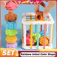 Gambar Rainbow Sorter Toy Baby Grip Training Montessori Learning Games C dari Nevan Soon undefined 3 Tokopedia