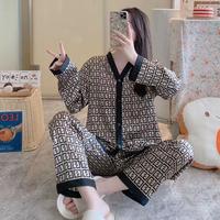 Gambar Baju Tidur Piyama Wanita Set Kemeja Celana Lengan Panjang - Dior Hitam dari Republik Boneka undefined 3 Tokopedia