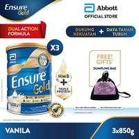Gambar Ensure Gold HMB Vanila 850 g - 3 pcs - FREE GIFT -UEENAK dari APRILIADWIMARISSA undefined 1 Tokopedia