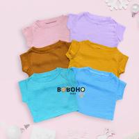 Gambar Boboho - (LOKAL) Kaos Anak Crop Top / Atasan Anak Perempuan Lucu 2 - HITAM, ALL dari boboho88_ undefined 2 Tokopedia